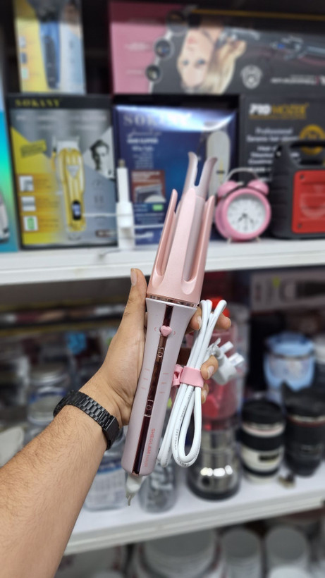 فر کننده مو شیگلم کرلی مدل Cupid’s Charm رنگ صورتی
